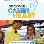 Discover a Career with Heart (DSP and young man shop for groceries.)